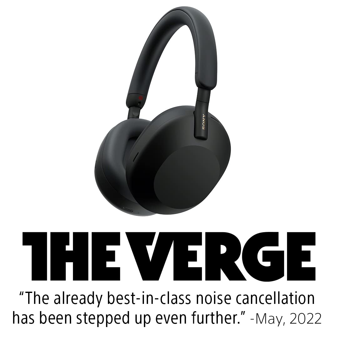 SO'NY Best Active Noise Cancelling Wireless Bluetooth Over Ear Headphones with Mic for Clear