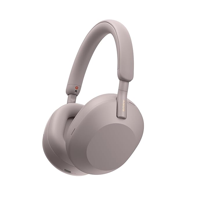 SO'NY Best Active Noise Cancelling Wireless Bluetooth Over Ear Headphones with Mic for Clear