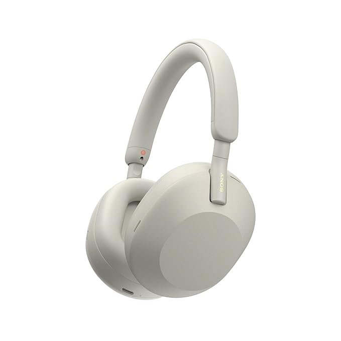 SO'NY Best Active Noise Cancelling Wireless Bluetooth Over Ear Headphones with Mic for Clear