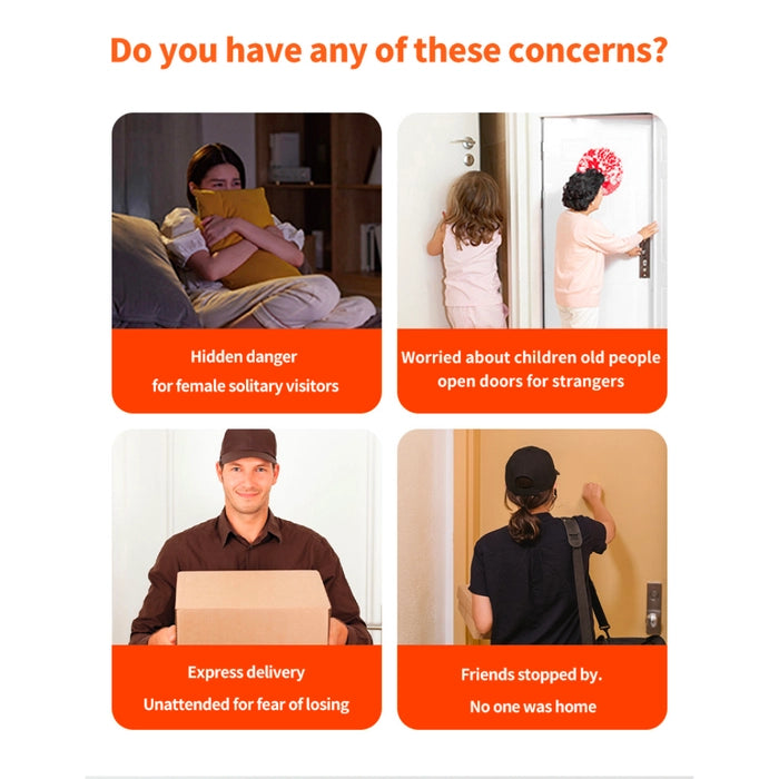 Smart Ring Wireless Doorbell Security Camera Two-Way Remote Audio Video IR Night Vision