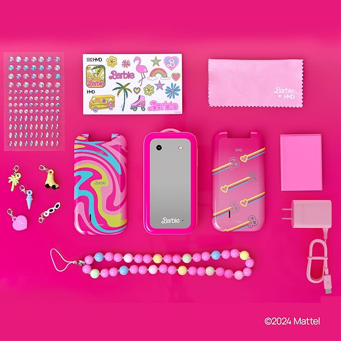 HMD Barbie™ Phone | Flip | Unlocked | KaiOS | Compatible with All Carriers