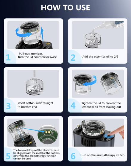 "Starlight Retractable Car Charger with Aromatherapy 5-in-1: Retractable Charger, Diffuser & Starlight Car Companion"