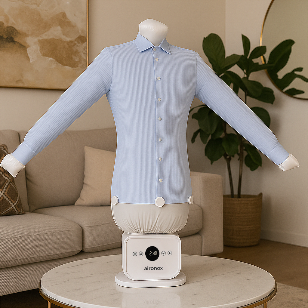 Automatic Ironing Machine,Portable Steam Drying Smart Machine, Ironing Clothes Folding Wrinkle Removal Machine with Remote Control Automatic Steam Ironing Machine