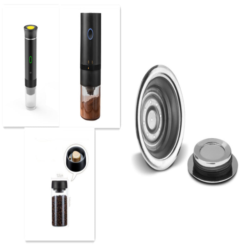 Electric Grinder Coffee Travel Handy 3 In 1 Espresso Portable Coffee Espresso Maker Machine Cafe Portable Capsule Coffee Machine Kitchen Gadgets