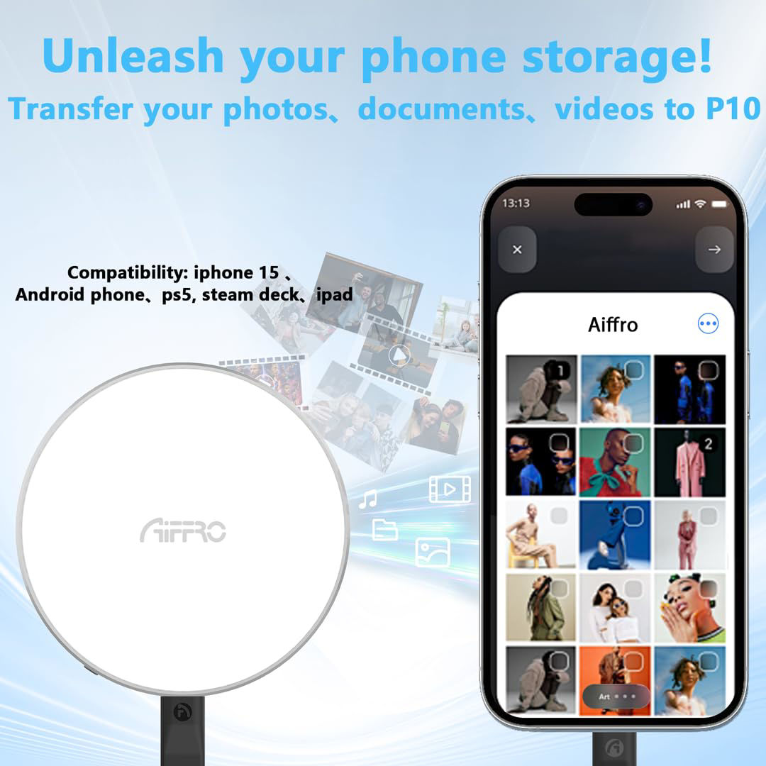 P10 Magnetic Portable Solid State Drive (SSD), Mag-Safe Compatible, Type-C, Up To 2000MB/S