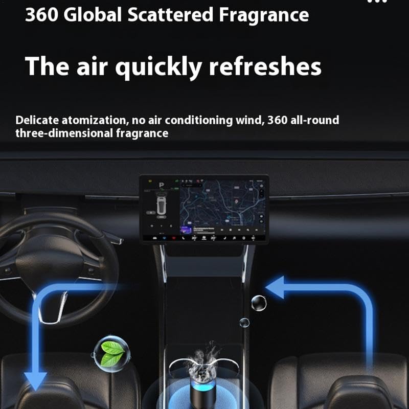 Smart Car Aroma Diffuser Cloud Mist With Sound RGB Light Auto Air Freshener Rechargeable Removing Odors Car Accessories
