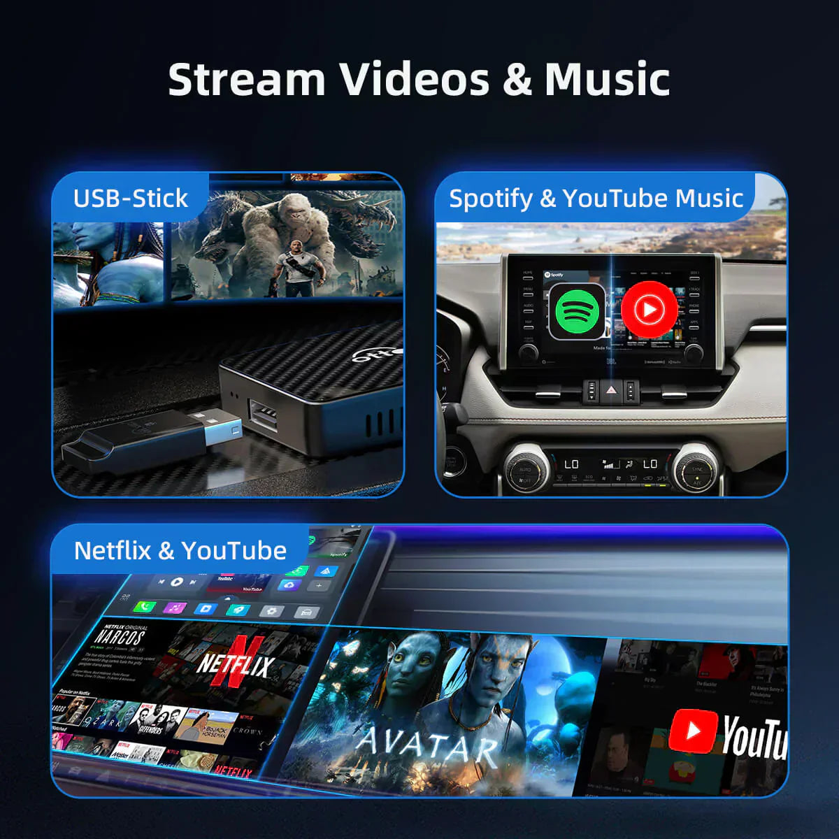 Carlinkit U-Tbox Max Android Wireless Carplay Multimedia Video Box