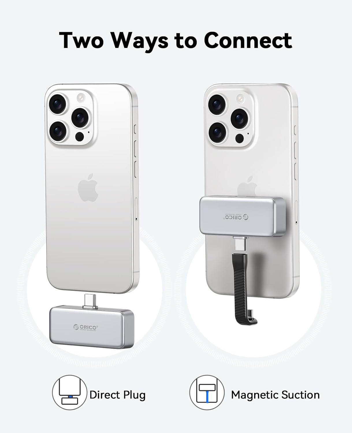 ORI-CO FlashPod 1TB MINI Magnetic Portable SSD up to 2000 MB/s ProRes ,  iPhone 15 16 Series, Tablets, Laptop