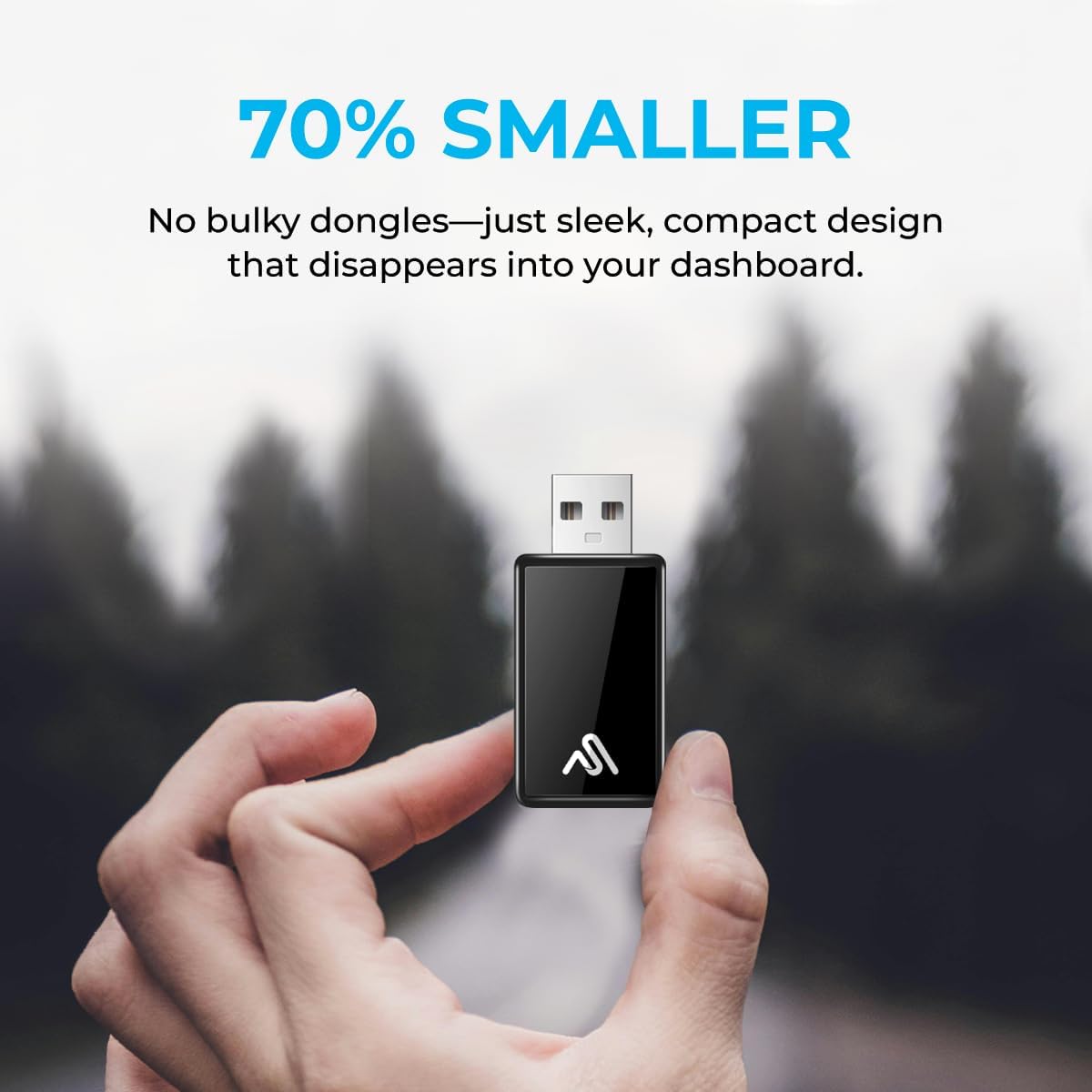 Auto_Sky CarPlay TV Adapter – Convert Any Wired CarPlay to Wireless CarPlay - Plug in a TV Stick to Stream Netflix, YouTube, and More