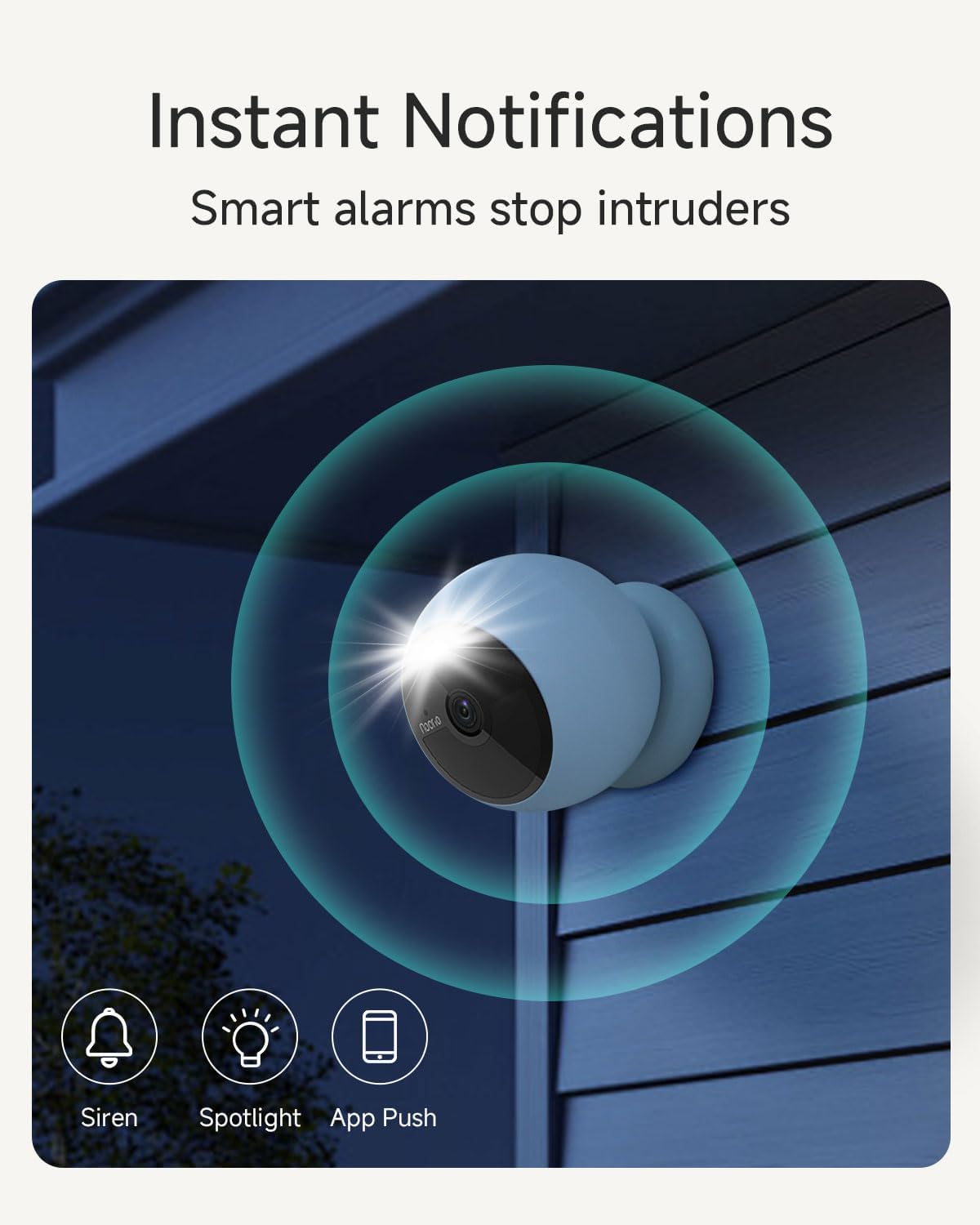 Noorio Security Cameras Wireless Outdoor/Indoor Magnetic, Cameras for Home Security Battery Powered, 1080P AI Motion Detection 2.4G WiFi Security Camera Outdoor, 8GB Free Local Storage MagCam, B200-SE