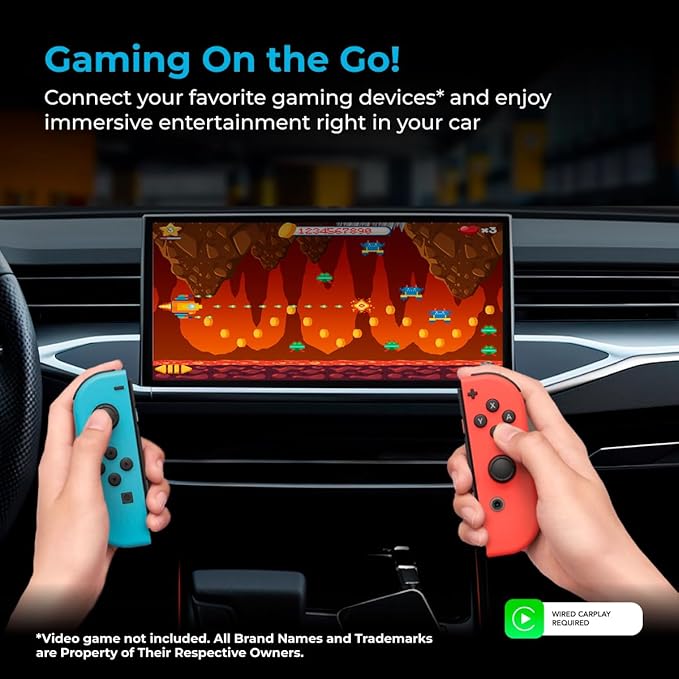 Auto_Sky CarPlay TV Adapter – Convert Any Wired CarPlay to Wireless CarPlay - Plug in a TV Stick to Stream Netflix, YouTube, and More