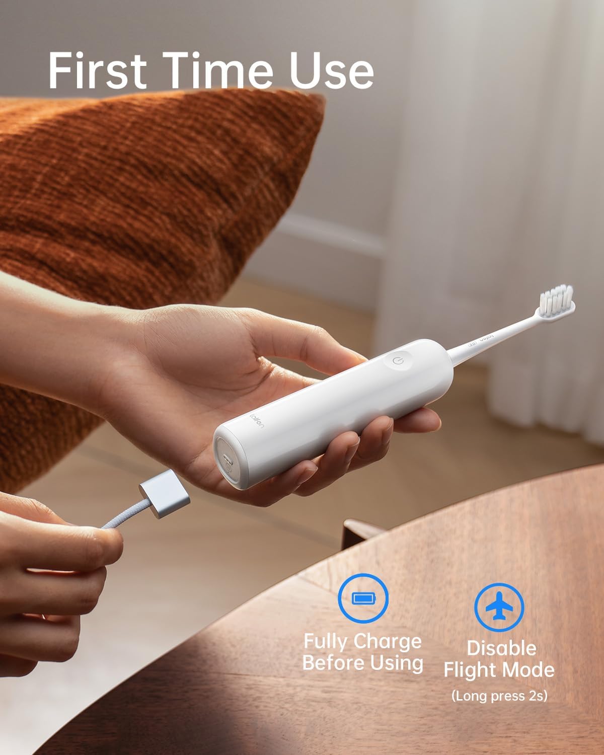 Laifen Wave Electric Toothbrush, Electric Toothbrush for Adults with App, 3 Brush Heads, IPX7 Waterproof Magnetic Rechargeable....