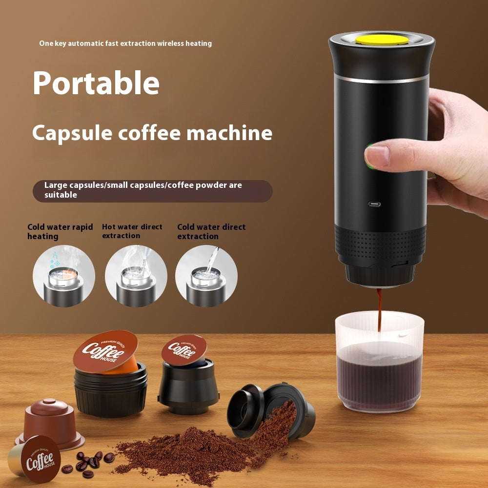 Electric Grinder Coffee Travel Handy 3 In 1 Espresso Portable Coffee Espresso Maker Machine Cafe Portable Capsule Coffee Machine Kitchen Gadgets