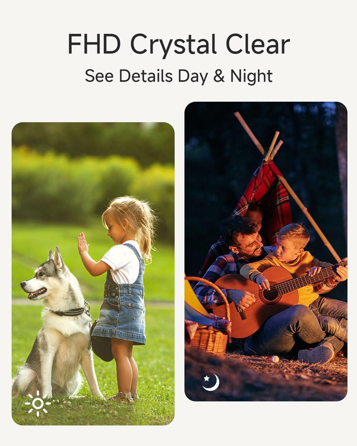 Noorio Security Cameras Wireless Outdoor/Indoor Magnetic, Cameras for Home Security Battery Powered, 1080P AI Motion Detection 2.4G WiFi Security Camera Outdoor, 8GB Free Local Storage MagCam, B200-SE