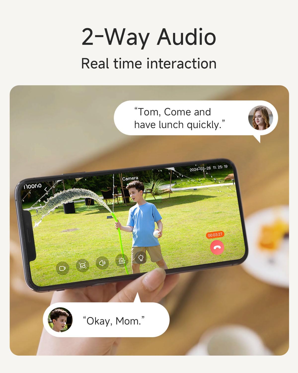 Noorio Security Cameras Wireless Outdoor/Indoor Magnetic, Cameras for Home Security Battery Powered, 1080P AI Motion Detection 2.4G WiFi Security Camera Outdoor, 8GB Free Local Storage MagCam, B200-SE