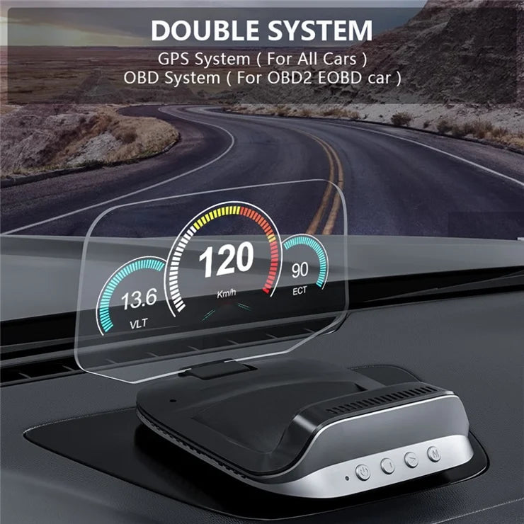 Head-up display Wireless CarPlay/AndroidAuto compatible (small pedestal version)