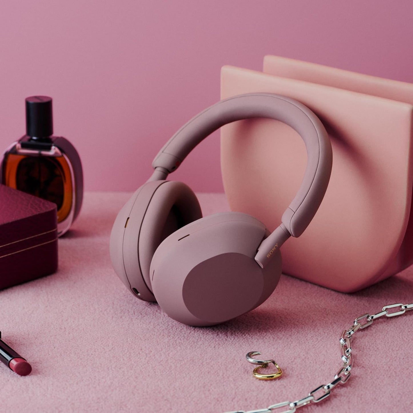 SO'NY  Best Active Noise Cancelling Wireless Bluetooth Over Ear Headphones with Mic for Clear