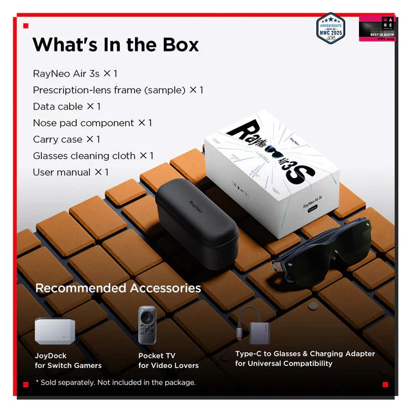 RayN-Neo   Air   3s   AR   Glasses   201"   120Hz   650   nits