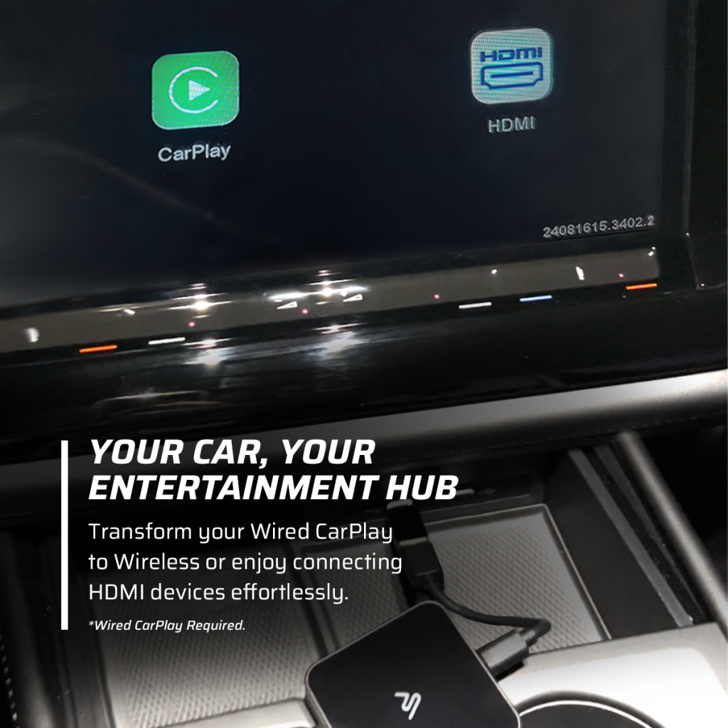 Auto_Sky CarPlay TV Adapter – Convert Any Wired CarPlay to Wireless CarPlay - Plug in a TV Stick to Stream Netflix, YouTube, and More
