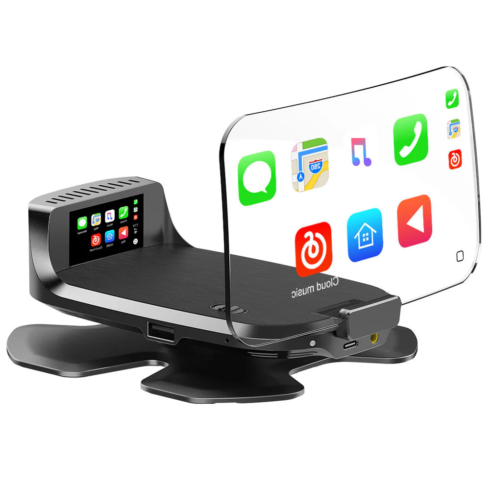 Head-up display Wireless CarPlay/AndroidAuto compatible (small pedestal version)