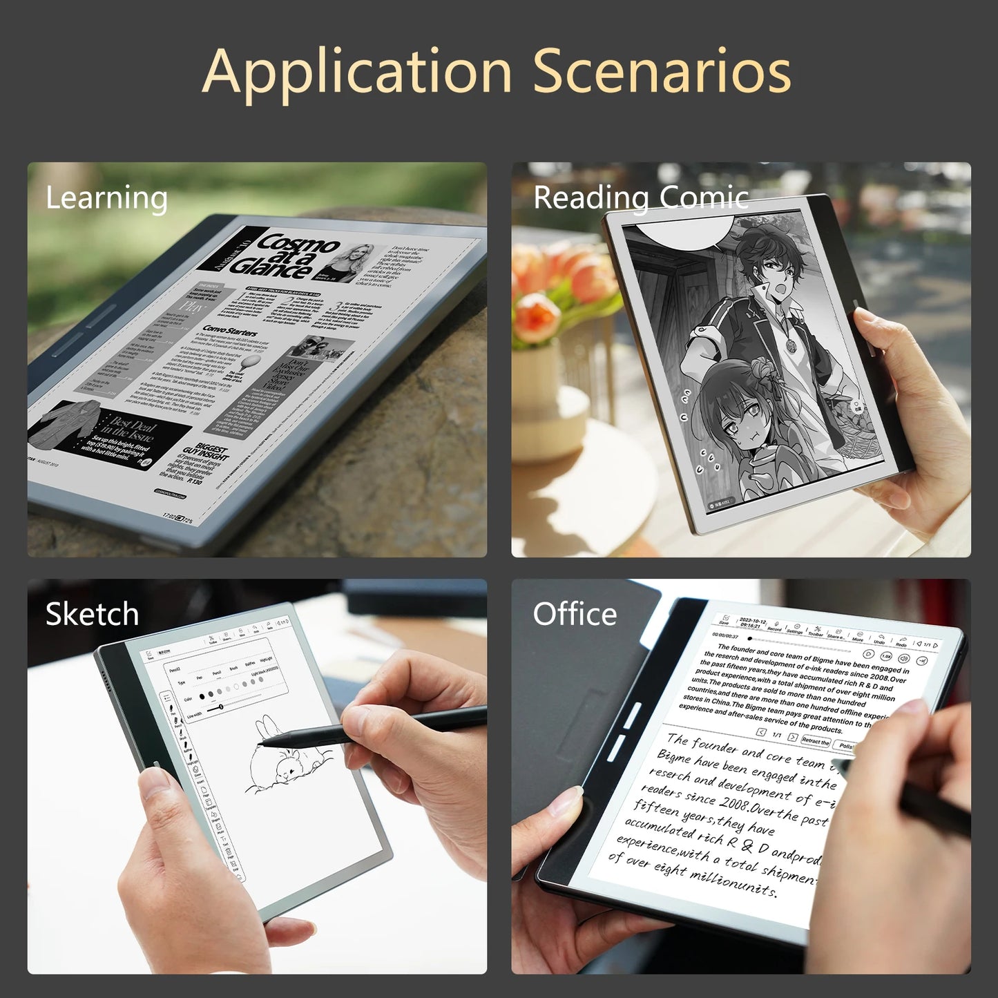 E-Paper note B751 7inch Black&white E reader Smart Digital NoteBook
