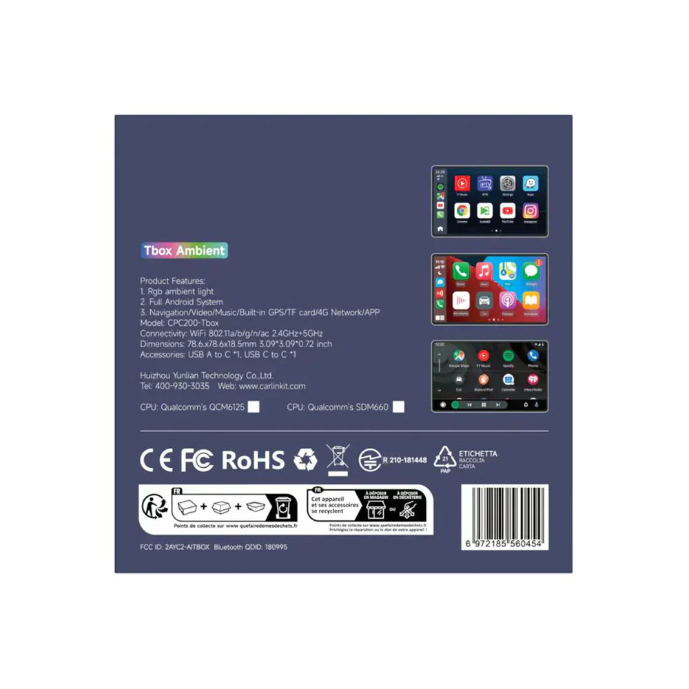 Carlinkit U-Tbox Max Android Wireless Carplay Multimedia Video Box