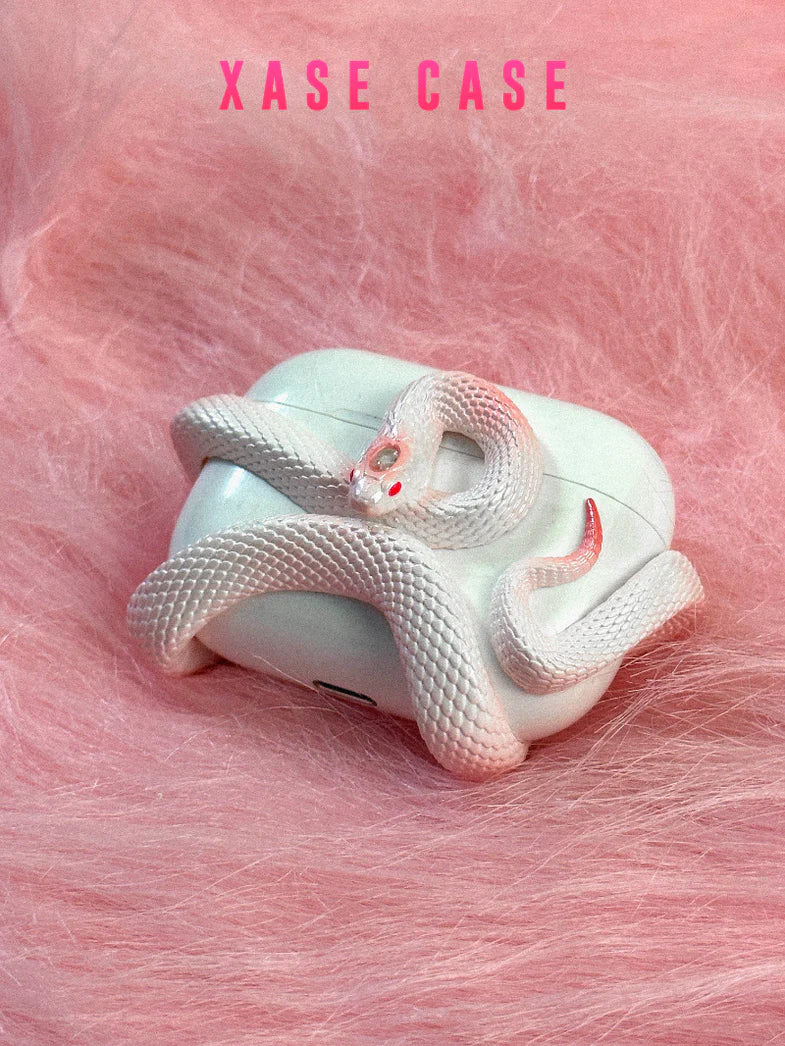 Creative Unique Snake Wireless Earbuds Case Headset Protective Silicone Case