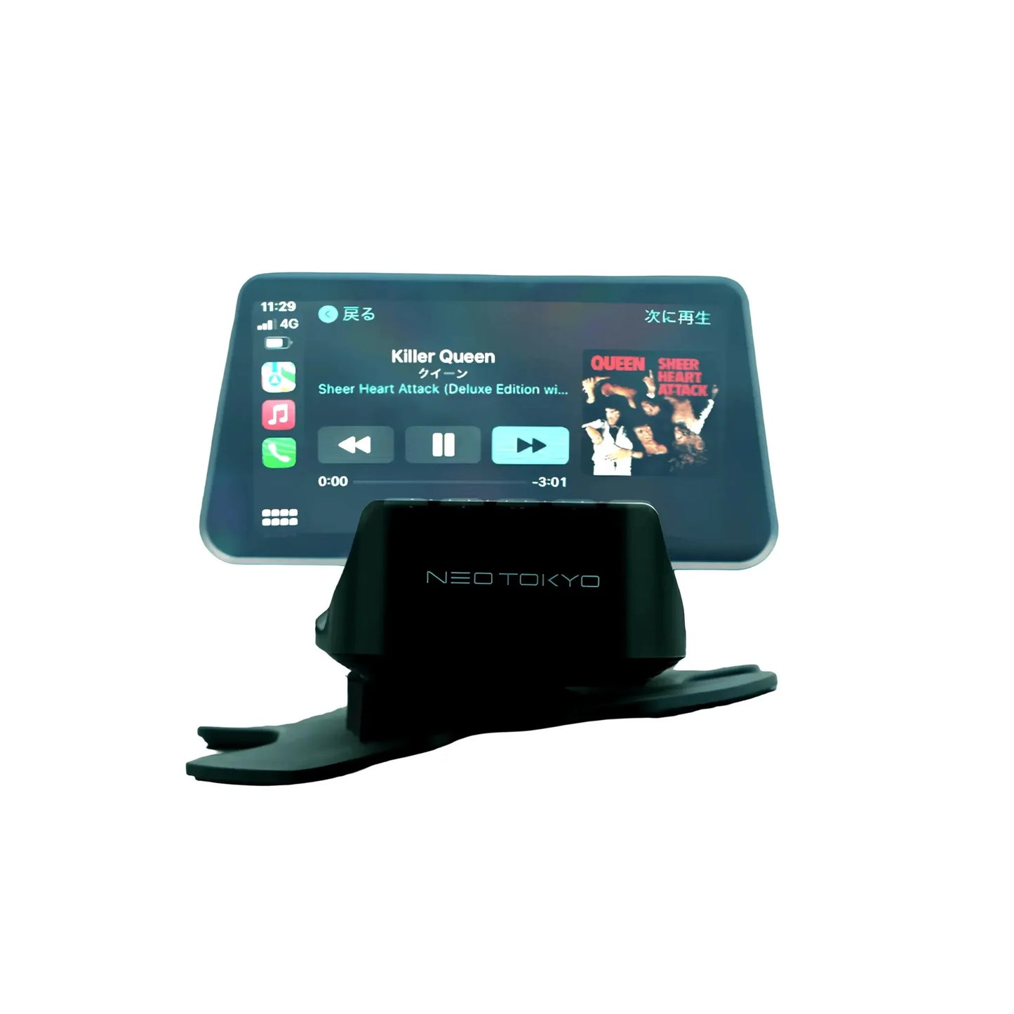 Head-up display Wireless CarPlay/AndroidAuto compatible (small pedestal version)