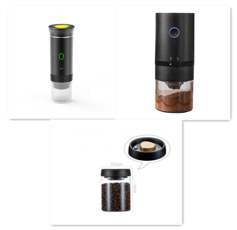 Electric Grinder Coffee Travel Handy 3 In 1 Espresso Portable Coffee Espresso Maker Machine Cafe Portable Capsule Coffee Machine Kitchen Gadgets