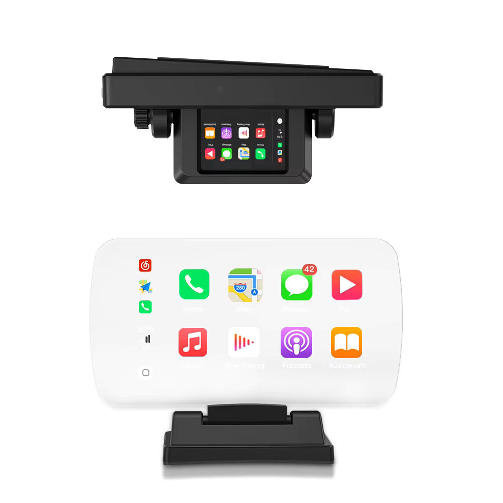 Head-up display Wireless CarPlay/AndroidAuto compatible (small pedestal version)