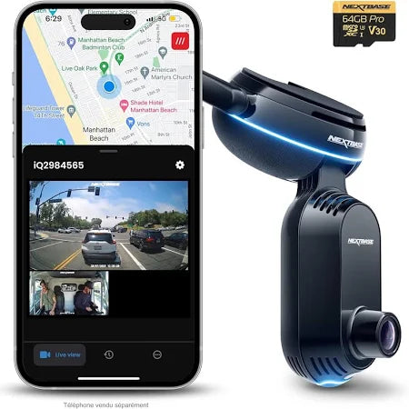 Nextbase Small & Mighty Smart Dash Cam with App, Compact Design, HD View with Smart Parking, Emergency SOS, and Voice Control